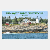 Pemaquid Point Leuchtturm, Maine Stickers (Vorderseite)