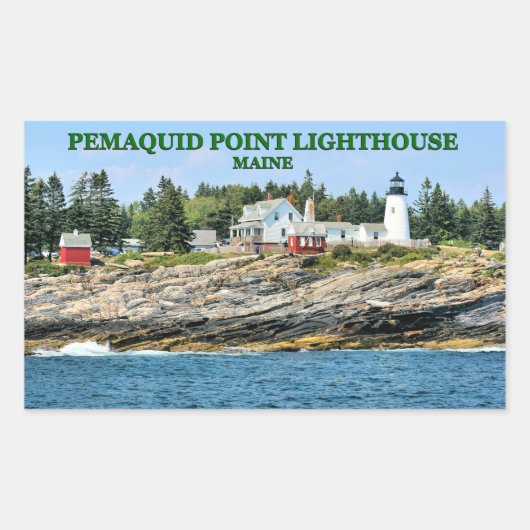 Pemaquid Point Leuchtturm, Maine Stickers (Vorderseite)