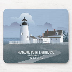 Pemaquid Point Leuchtturm Mousepad
