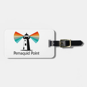 Pemaquid Point Leuchtturm Regenbogen Gepäckanhänger