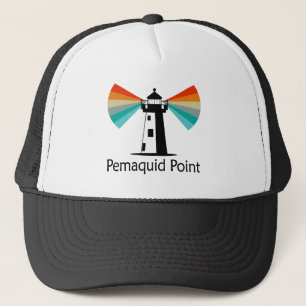 Pemaquid Point Leuchtturm Regenbogen Truckerkappe