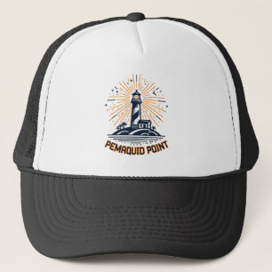 Pemaquid Point Leuchtturm Sonnenaufgang Truckerkappe