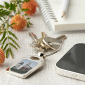 Pemaquid Point Light and Bell House  Schlüsselanhänger (Seite)