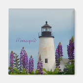 Pemaquid Point Light Bristol Maine Lighthouse Magnet (Vorne)