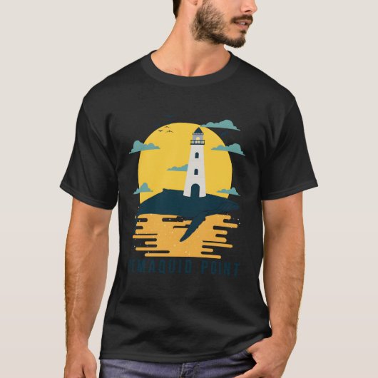 Pemaquid Point Light Maine Lighthouse Nautical T-Shirt (Vorderseite)