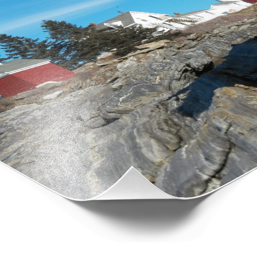 Pemaquid Point Lighthouse 22 Fotodruck (Ecke)