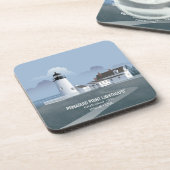 Pemaquid Point Lighthouse Getränkeuntersetzer (Linke Seite)