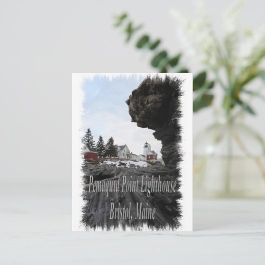 Pemaquid Point Lighthouse in Bristol, Maine Postkarte (Stehend Vorderseite)