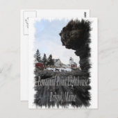 Pemaquid Point Lighthouse in Bristol, Maine Postkarte (Vorne/Hinten)