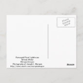 Pemaquid Point Lighthouse in Bristol, Maine Postkarte (Rückseite)