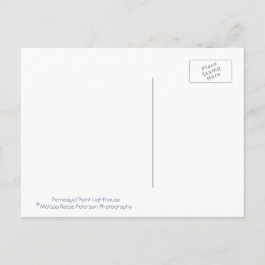 Pemaquid Point Lighthouse in Maine Postkarte (Rückseite)
