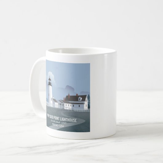 Pemaquid Point Lighthouse Kaffeetasse (Vorderseite Links)