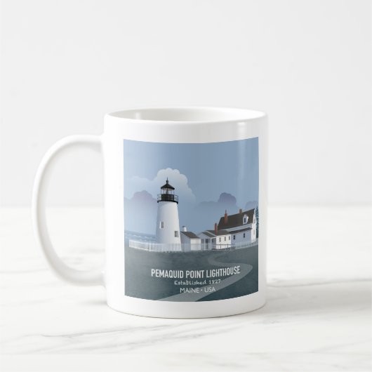 Pemaquid Point Lighthouse Kaffeetasse (Links)