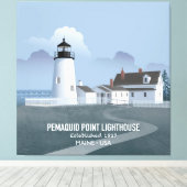 Pemaquid Point Lighthouse Leinwanddruck (Insitu (Holzboden))