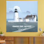 Pemaquid Point Lighthouse Leinwanddruck (Insitu (Wohnzimmer))
