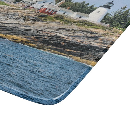 Pemaquid Point Lighthouse, Maine Cutting Board Schneidebrett (Ecke)