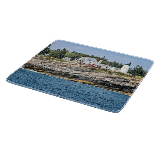 Pemaquid Point Lighthouse, Maine Cutting Board Schneidebrett (Ecke)