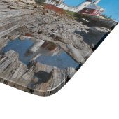Pemaquid Point Lighthouse, Maine Cutting Board Schneidebrett (Ecke)