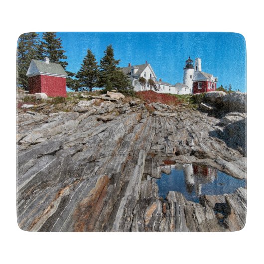 Pemaquid Point Lighthouse, Maine Cutting Board Schneidebrett (Vorderseite)