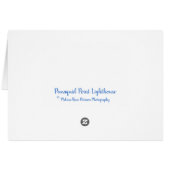 Pemaquid Point Lighthouse Maine Grußkarte (Rückseite Horizontal)