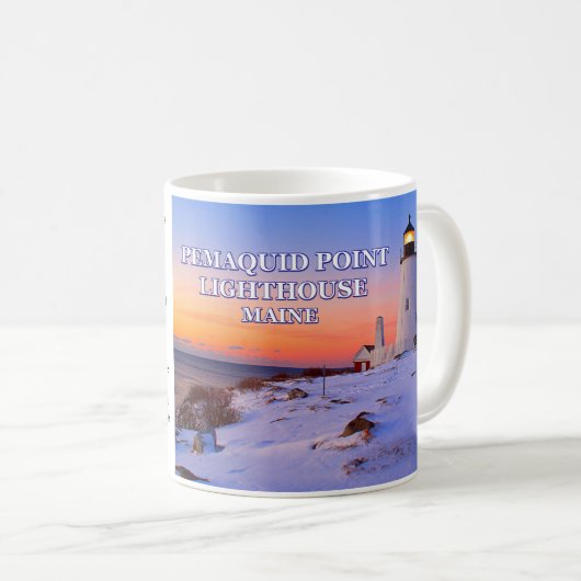 Pemaquid Point Lighthouse, Maine Kaffeetasse (VorderseiteRechts)