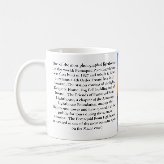 Pemaquid Point Lighthouse, Maine Kaffeetasse (Links)