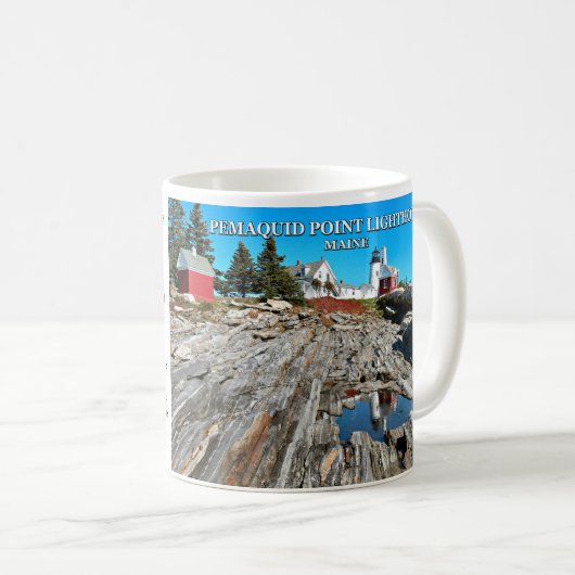Pemaquid Point Lighthouse, Maine Kaffeetasse (VorderseiteRechts)