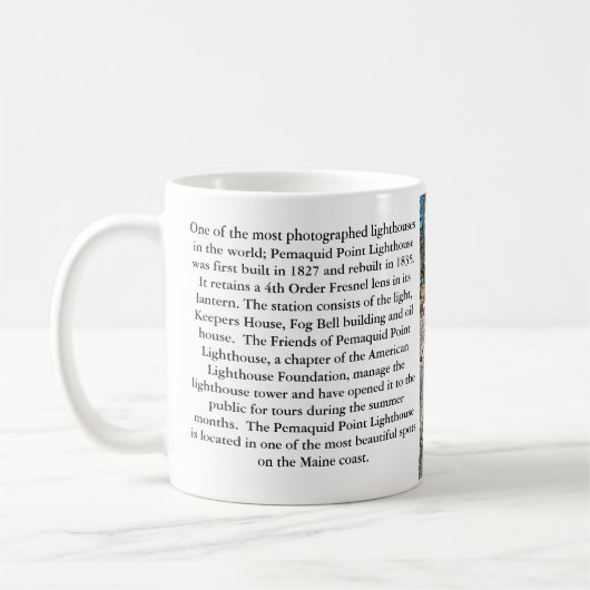 Pemaquid Point Lighthouse, Maine Kaffeetasse (Links)
