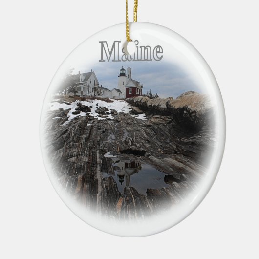 Pemaquid Point Lighthouse Maine Keramik Ornament (Links)