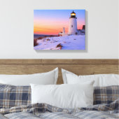 Pemaquid Point Lighthouse, Maine Leinwanddruck (Insitu (Schlafzimmer))