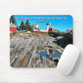 Pemaquid Point Lighthouse, Maine Mousepad (Mit Mouse)