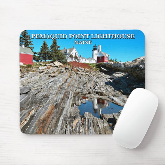 Pemaquid Point Lighthouse, Maine Mousepad (Mit Mouse)