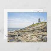 Pemaquid Point Lighthouse Maine Postkarte (Vorne/Hinten)