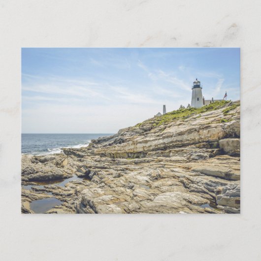 Pemaquid Point Lighthouse Maine Postkarte (Vorderseite)