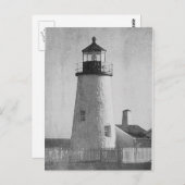 Pemaquid Point Lighthouse Maine Postkarte (Vorne/Hinten)