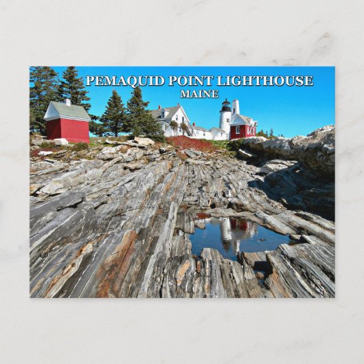 Pemaquid Point Lighthouse, Maine Postkarte (Vorderseite)