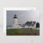Pemaquid Point Lighthouse, Maine Postkarte (Vorne/Hinten)