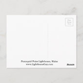 Pemaquid Point Lighthouse, Maine Postkarte (Rückseite)