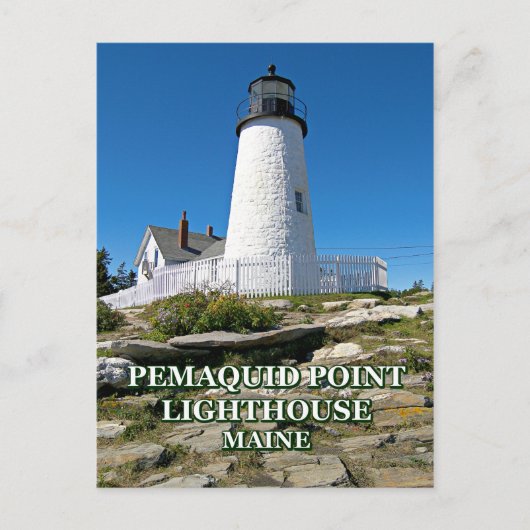 Pemaquid Point Lighthouse, Maine Postkarte (Vorderseite)