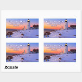 Pemaquid Point Lighthouse, Maine Rechteckiger Aufkleber (Blatt)