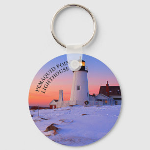 Pemaquid Point Lighthouse Maine Schlüsselanhänger
