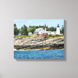 Pemaquid Point Lighthouse Maine Wrapped Canvas Leinwanddruck