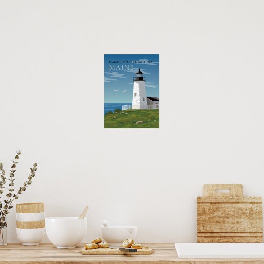 Pemaquid Point Lighthouse Poster (Küche)