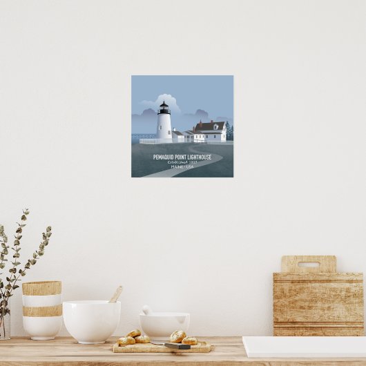 Pemaquid Point Lighthouse Poster (Küche)