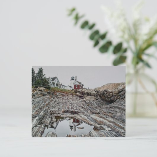 Pemaquid Point Lighthouse Postkarte (Stehend Vorderseite)