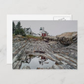 Pemaquid Point Lighthouse Postkarte (Vorne/Hinten)
