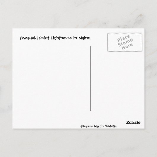 Pemaquid Point Lighthouse Postkarte (Rückseite)