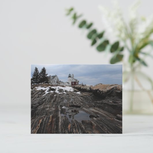 Pemaquid Point Lighthouse Postkarte (Stehend Vorderseite)
