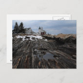 Pemaquid Point Lighthouse Postkarte (Vorne/Hinten)