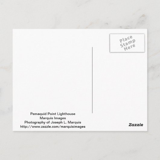 Pemaquid Point Lighthouse Postkarte (Rückseite)